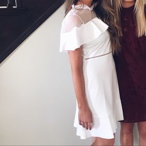 White Ruffle Dress